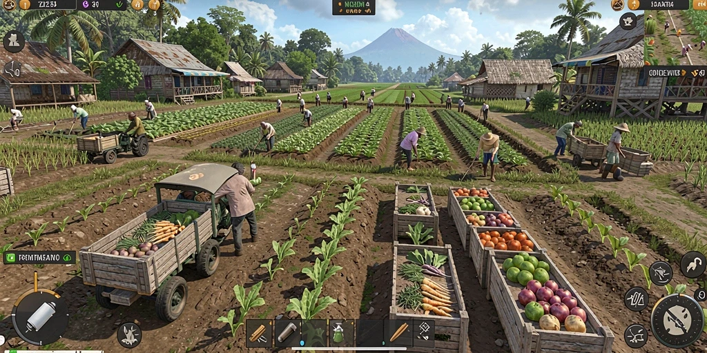 luckybest - Menu utama dengan pilihan level yang menarik.
